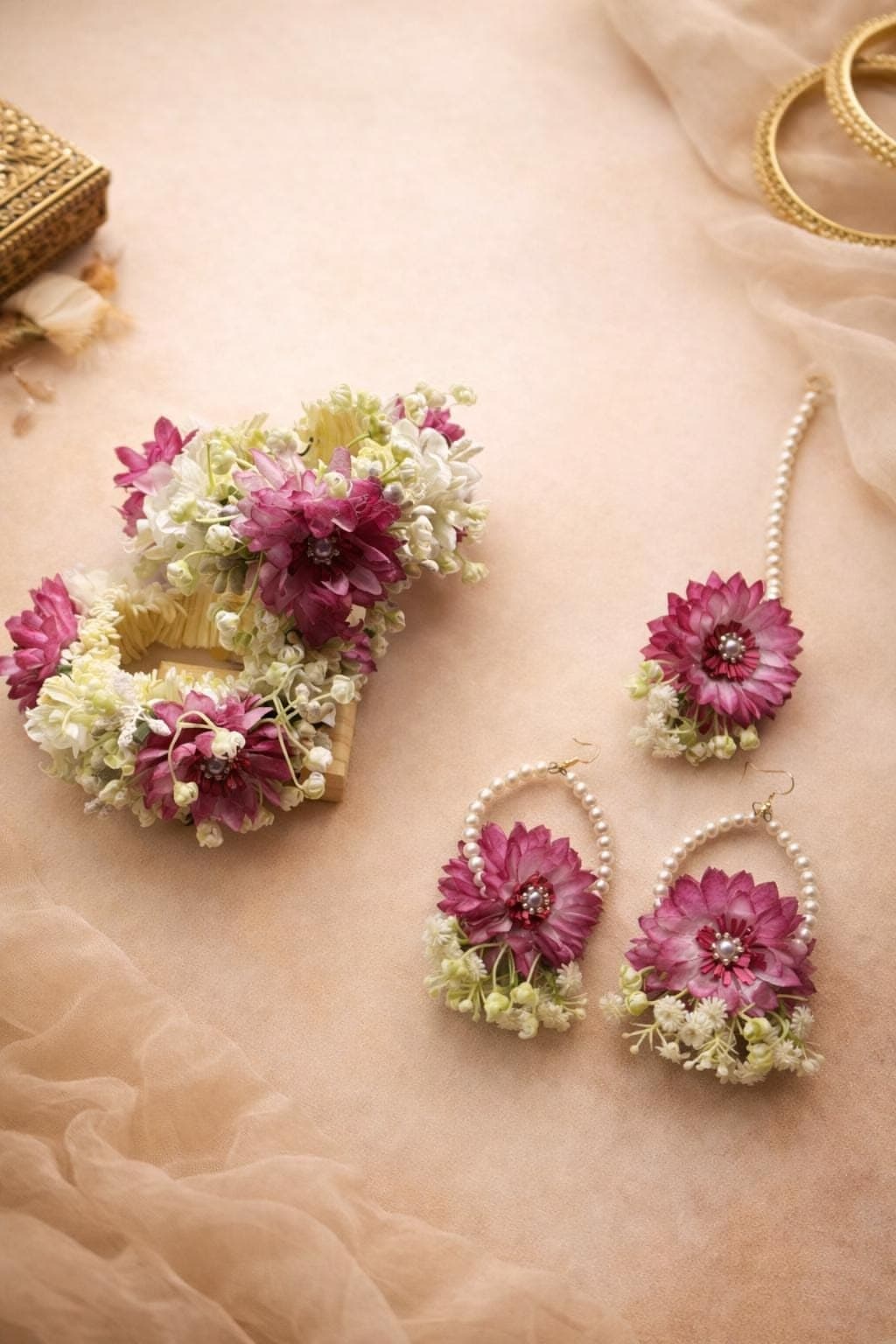 Flower Jewelry Sets and Gajra