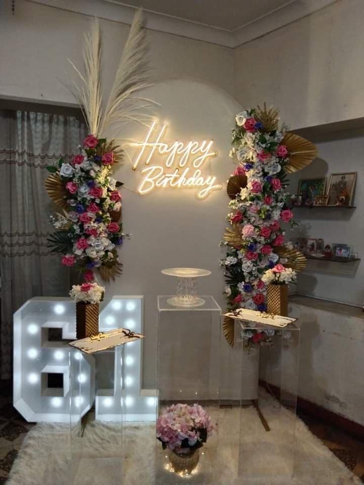 Classic Birthday Floral Setup