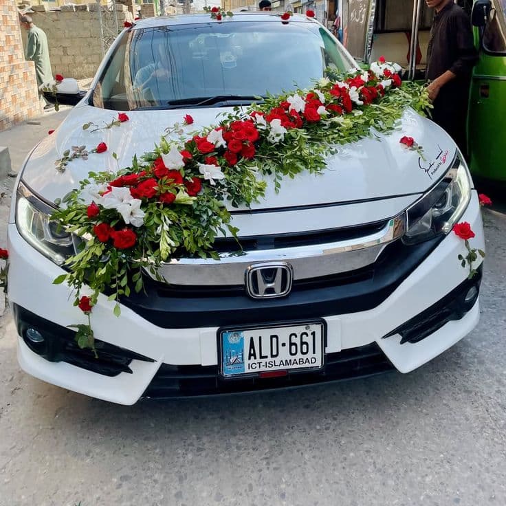 Classic Floral Car Ribbon