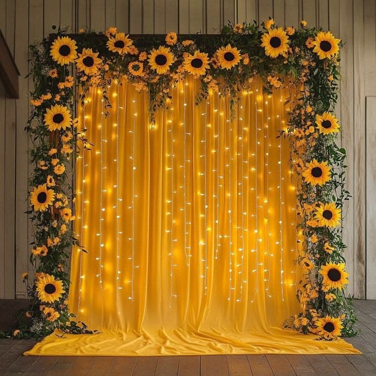 Floral Nikkah Backdrop